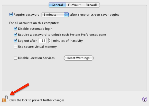 Скриншот: настройки безопасности macOS в «Системных настройках»