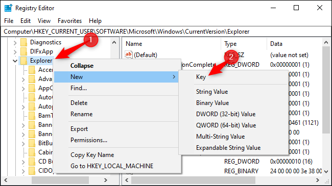 Создание ключа Serialize в Explorer