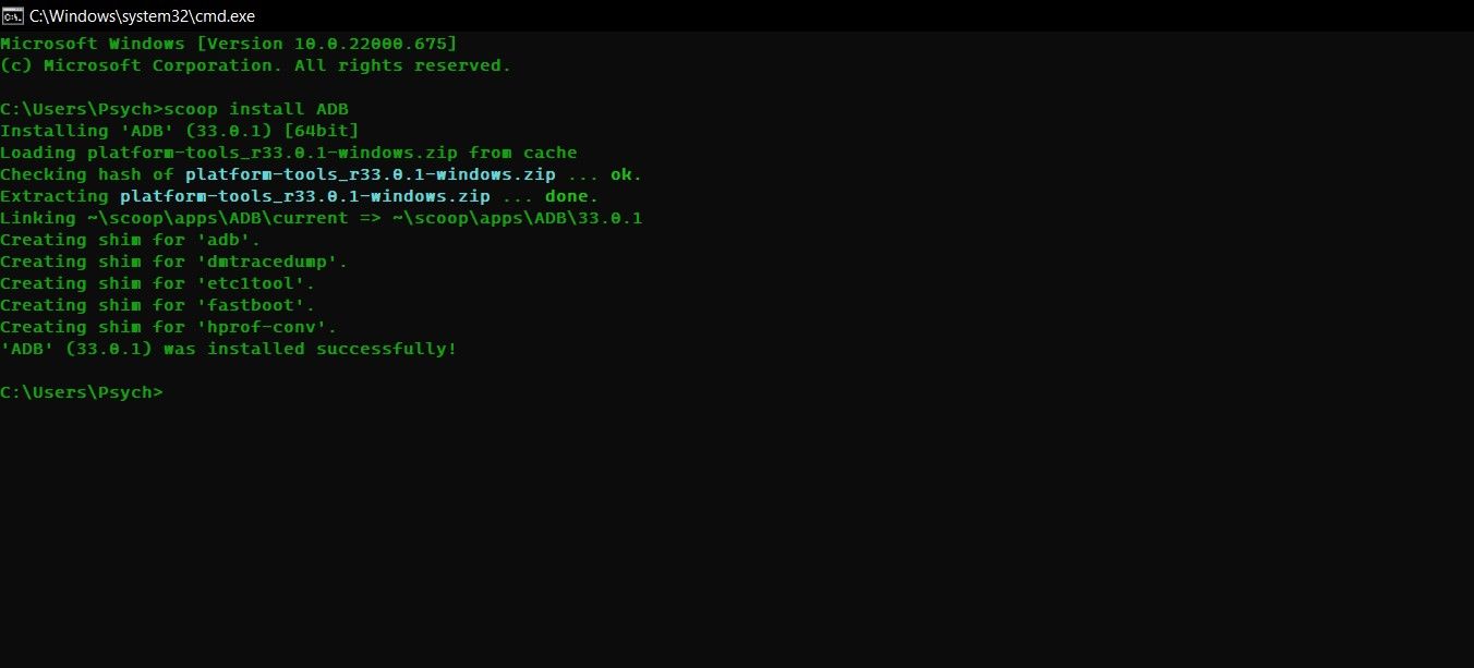 Установка ADB на Windows