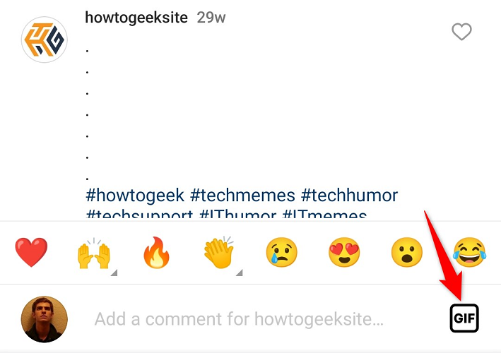 Выберите кнопку GIF.