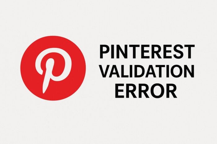 Solucionar error de validación en Pinterest