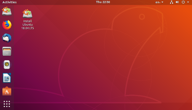 Рабочий стол Ubuntu 18.04 LTS