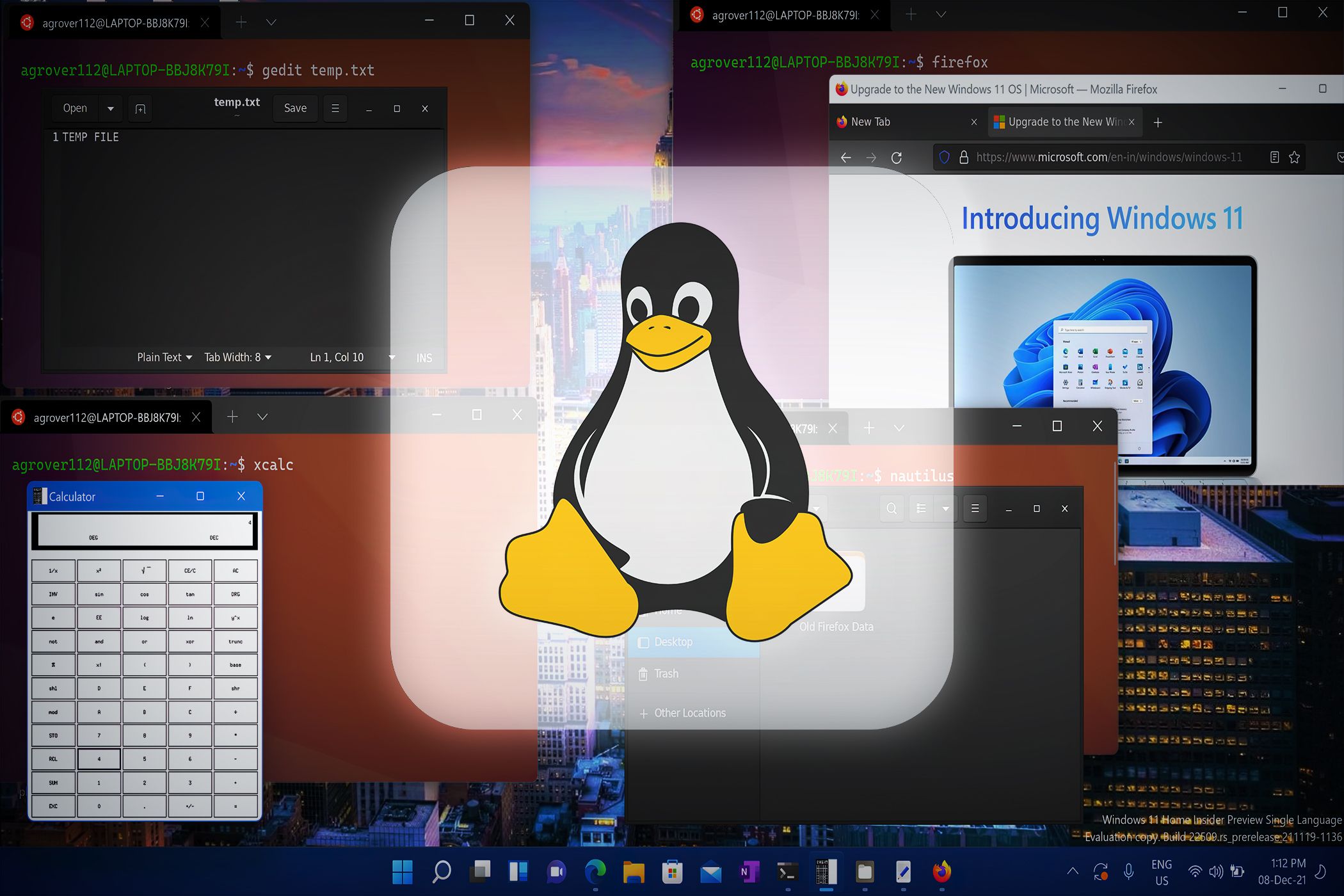 Linux в Windows через WSL: запуск рабочего стола
