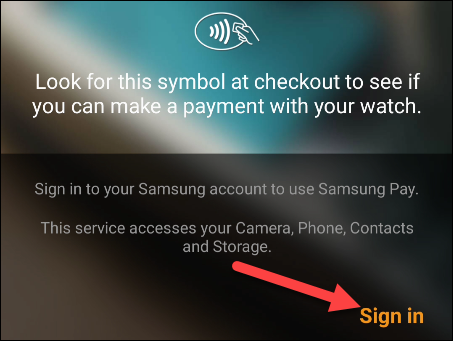 Войдите в аккаунт Samsung