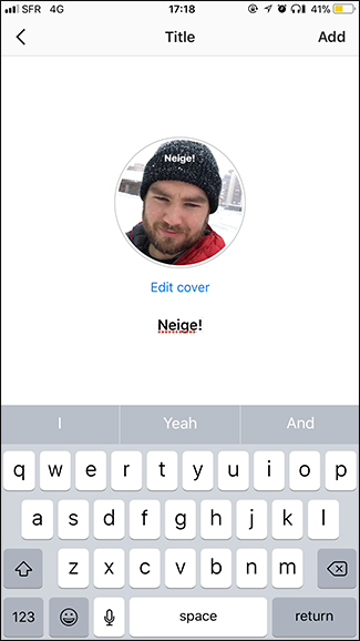 Добавление названия и иконки подборки