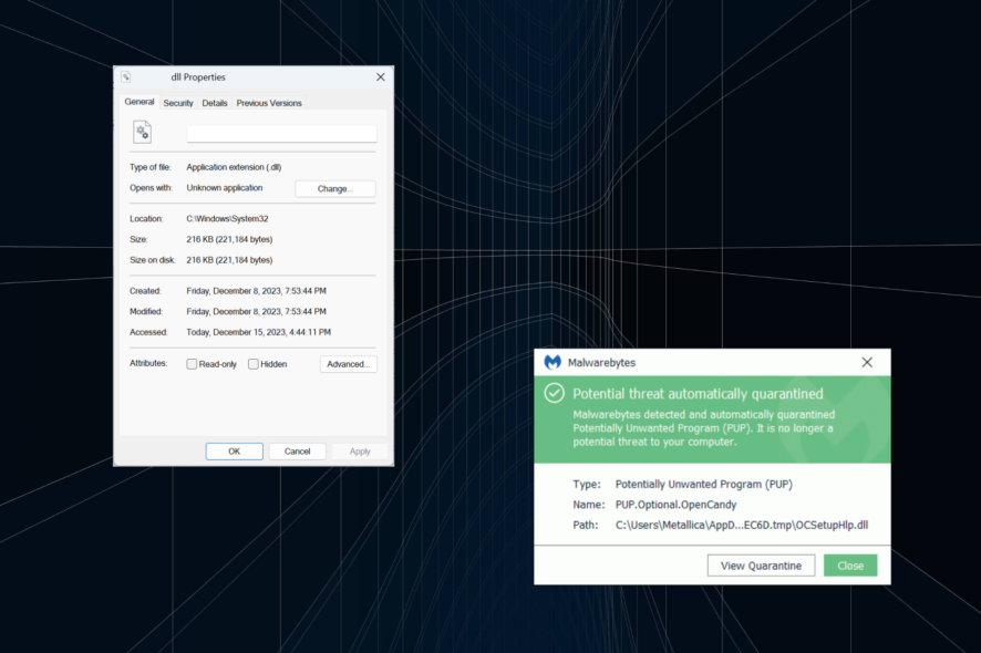 Удаление OCSetupHlp.dll — убрать OpenCandy
