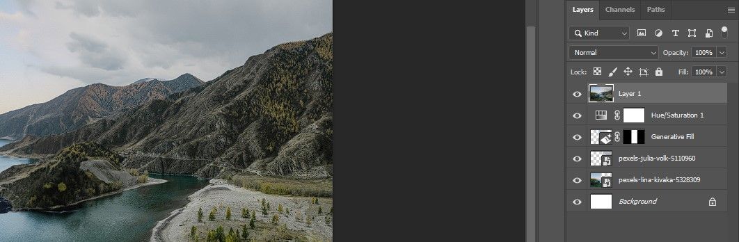 Шаг 4 Создайте слой Stamp Visible в Photoshop Beta