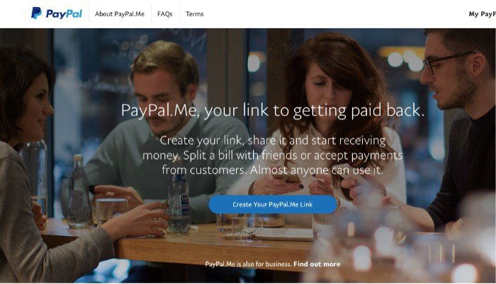 Персональная ссылка PayPal.me на мобильном устройстве и компьютере