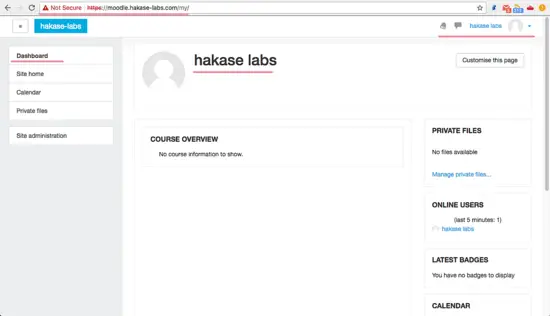 Панель администратора Moodle