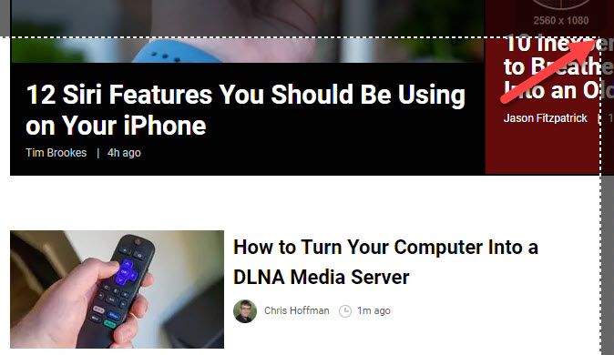 Процесс выделения области и начало записи в Snipping Tool
