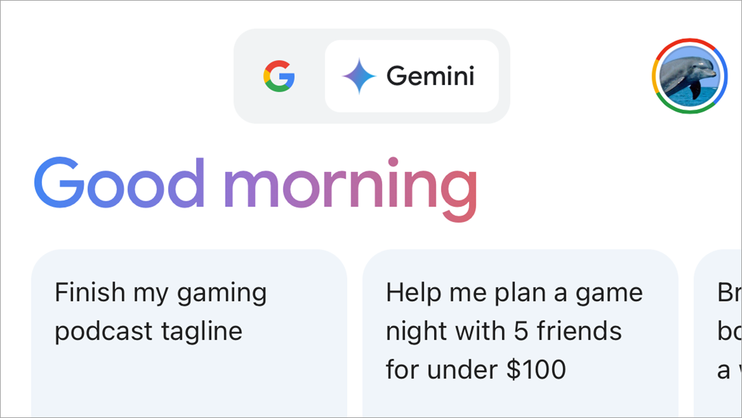 Интерфейс Google Gemini на экране iPhone.
