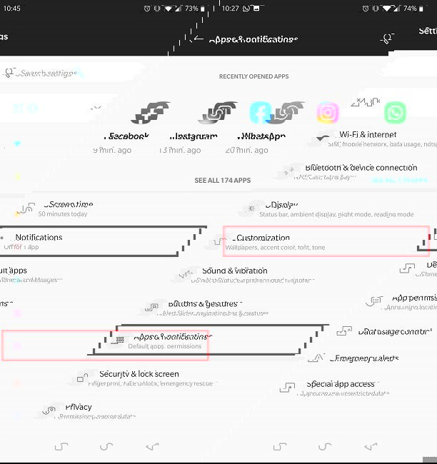 Настройка уведомлений в OnePlus/Android 11