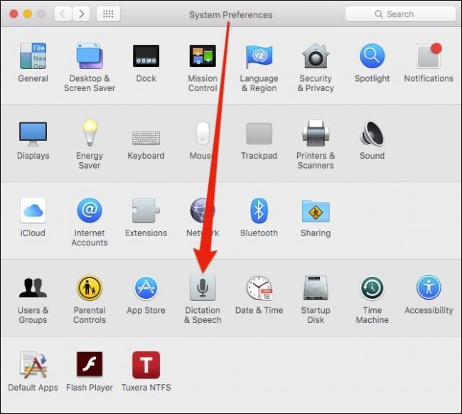 Включение Улучшённой диктовки