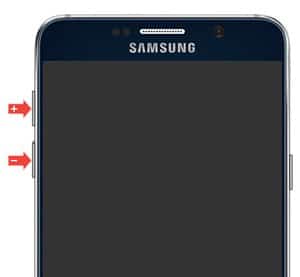 Кнопки громкости на смартфоне Samsung