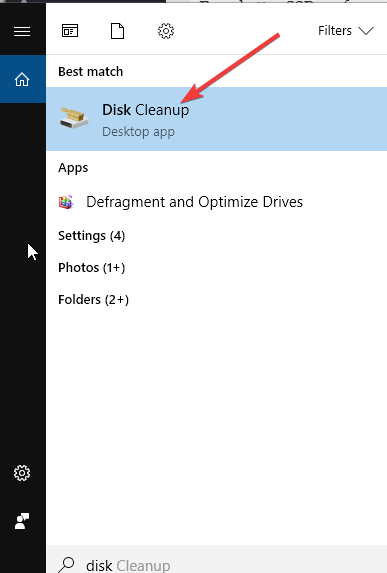 Очистка диска