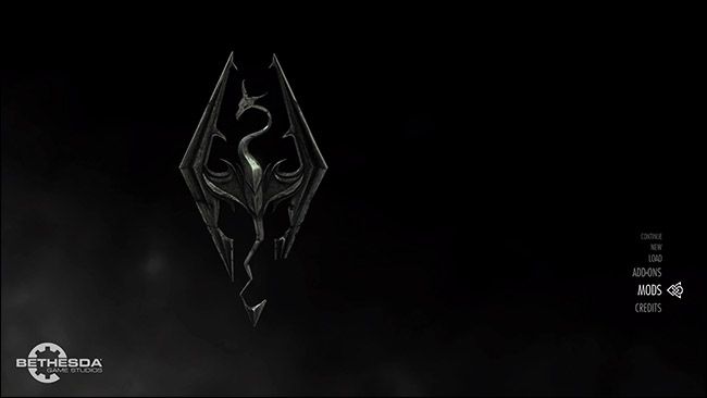 Главное меню игры с пунктом Mods