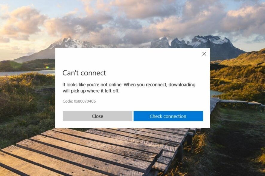 Errore Microsoft Store 0x800704C6: cause e soluzioni