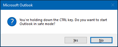 Диалог подтверждения безопасного режима