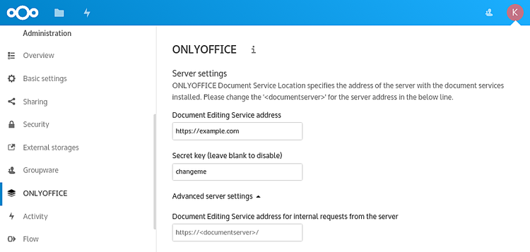ONLYOFFICE + Nextcloud на Cloudron — установка