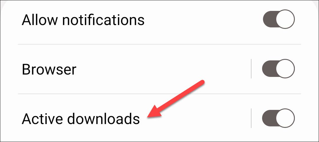 Choose a type of notification.