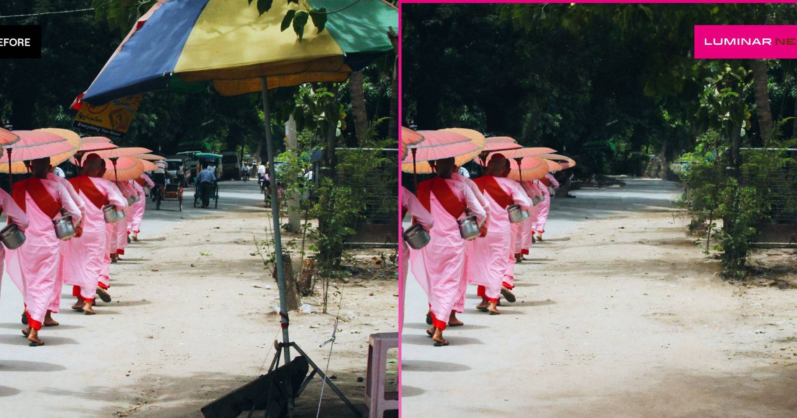 Luminar Neo GenErase Before and After