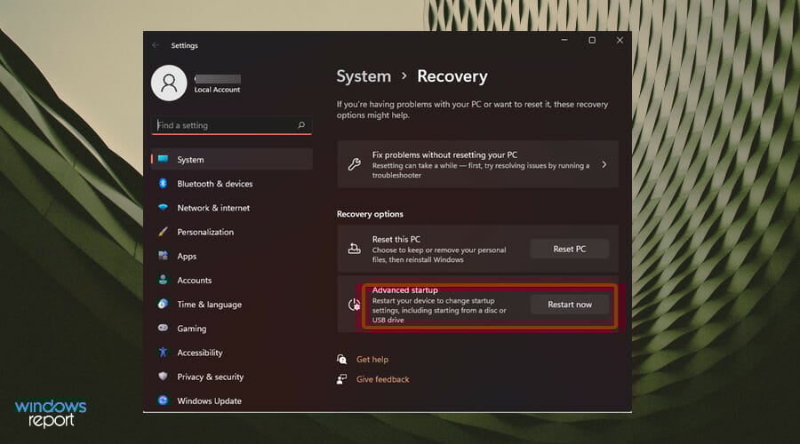 Меню запуска