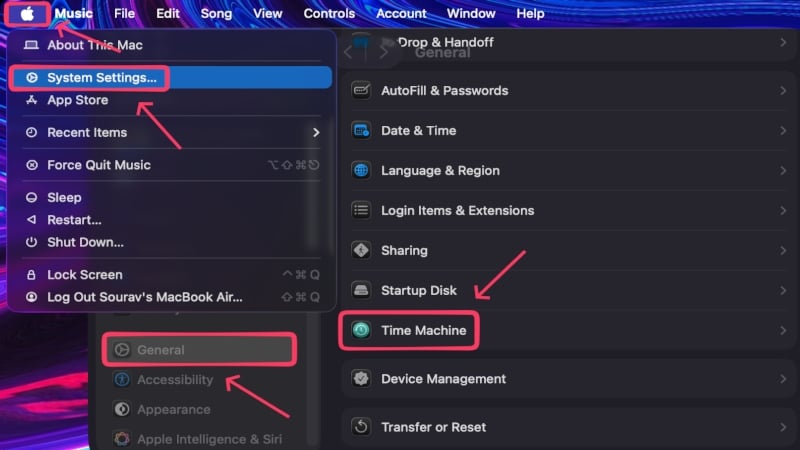 Сброс Mac без зависания при выходе из Apple ID