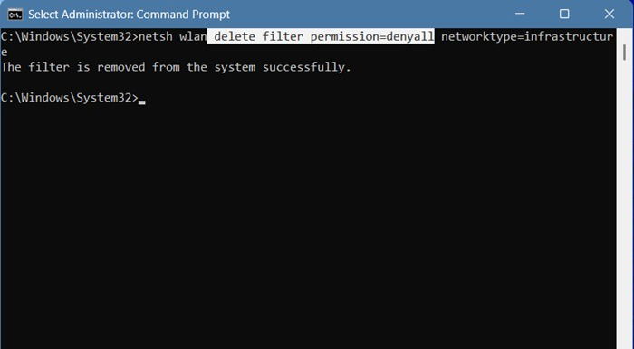 Удаление permission DenyAll для разблокировки всех Wi‑Fi сетей.