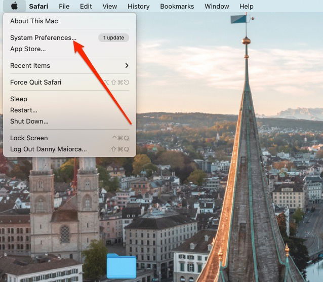 Mac Select System Preferences