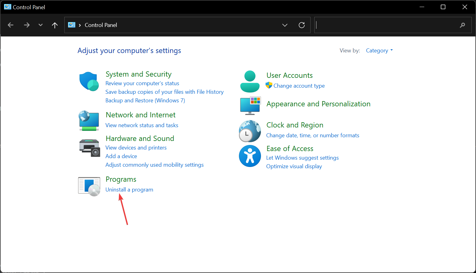 Список установленных программ в Windows