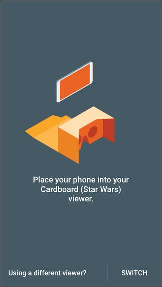 Расположение QR-кода на складной гарнитуре Cardboard