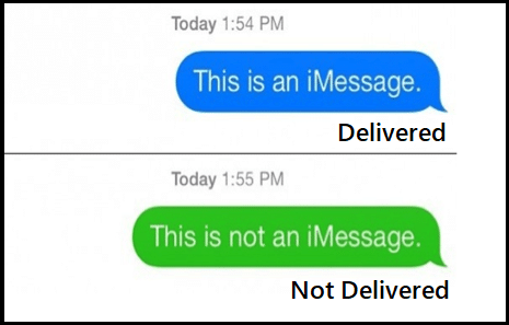 Зелёное сообщение в iMessage — SMS вместо iMessage