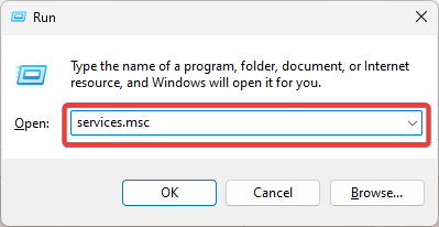 Окно управления службами Windows