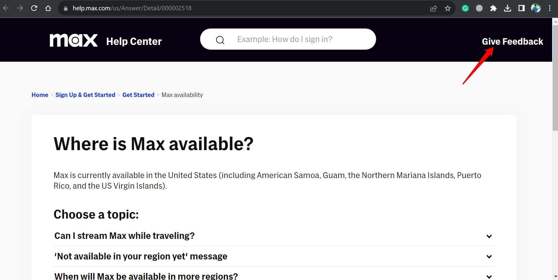 contact Max support team