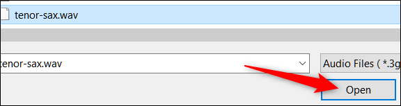 Окно выбора файла в VLC