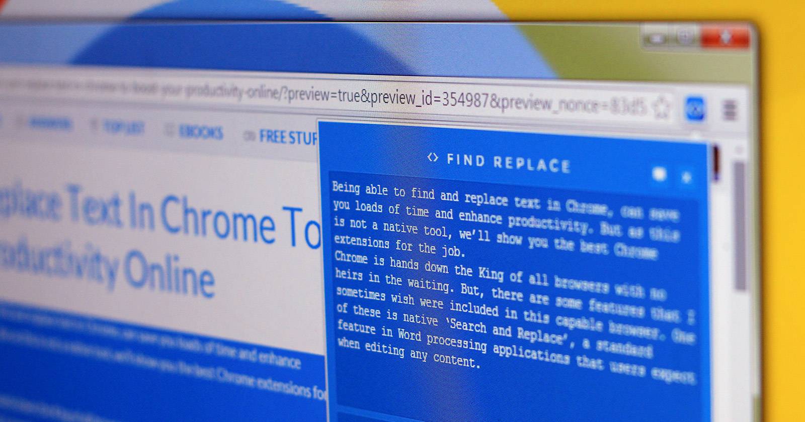 Поиск и замена текста в Chrome и Firefox