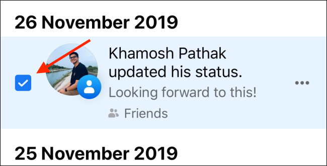 Отметьте публикации для удаления