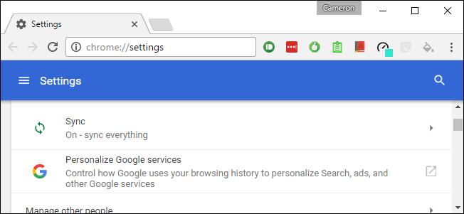 Включение Material Design в Chrome