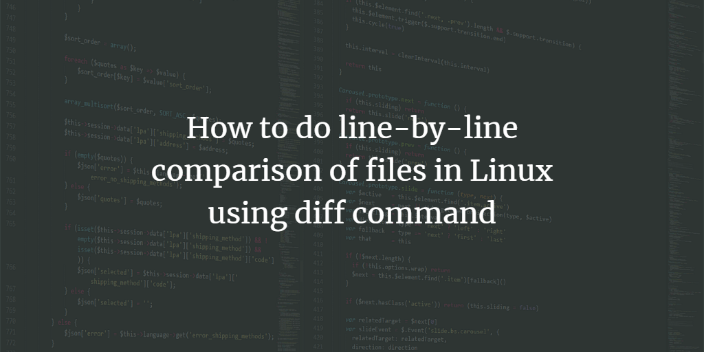 diff в Linux — сравнение файлов в терминале