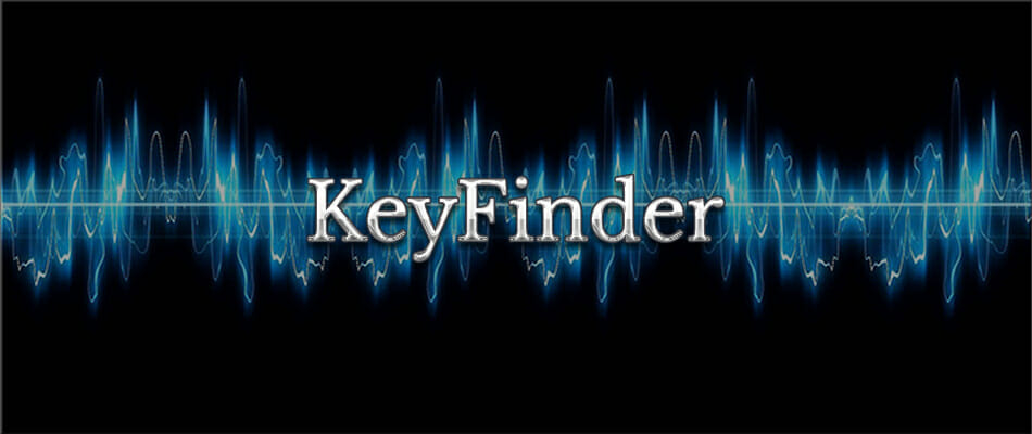 Логотип KeyFinder и пример окна с результатом анализа