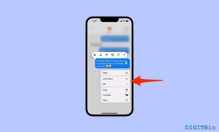 Редактирование и отзыв сообщений на iPhone (iOS 16)