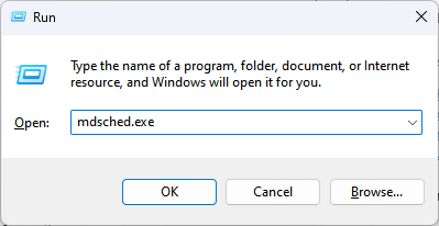 Средство диагностики памяти Windows — mdsched.exe