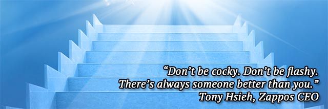 человек, целеустремлённо шагает вверх по лестнице