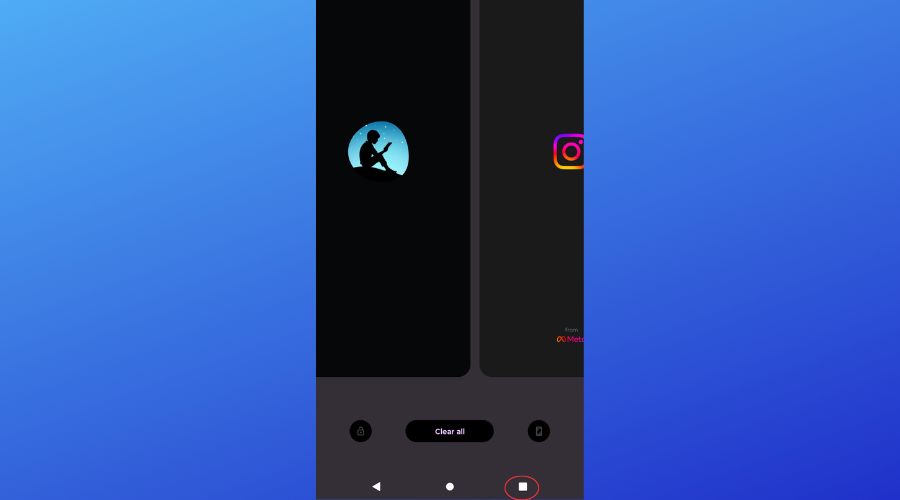 Кнопка последних приложений на Android