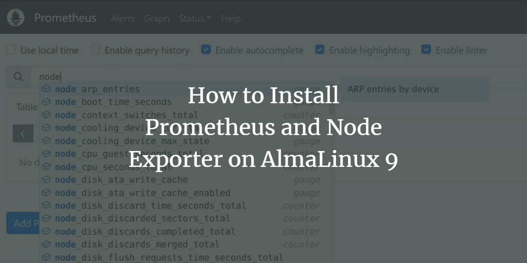 Prometheus и Node Exporter на AlmaLinux 9