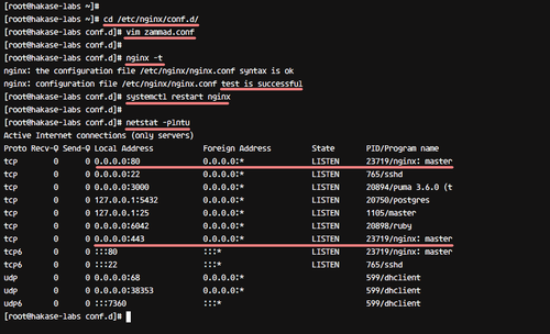Проверка конфигурации Nginx