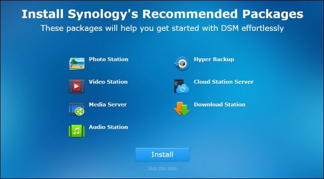 Центр пакетов — окно установки основных приложений
