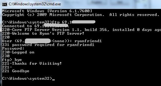 Подключение клиента FTP к серверу по публичному IP