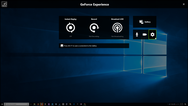 Настройки трансляции в GeForce Experience