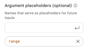 Argument Placeholders